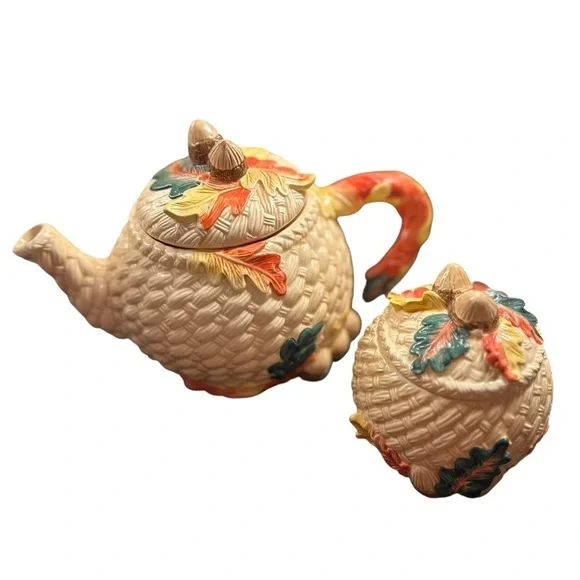 Fall 2 piece teapot set, o/s - Picture 2 of 9